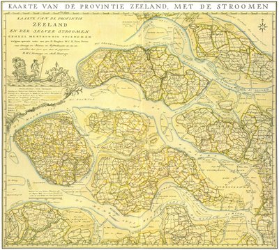Map of Zeeland, Northern Part by DWC and A Hattinga